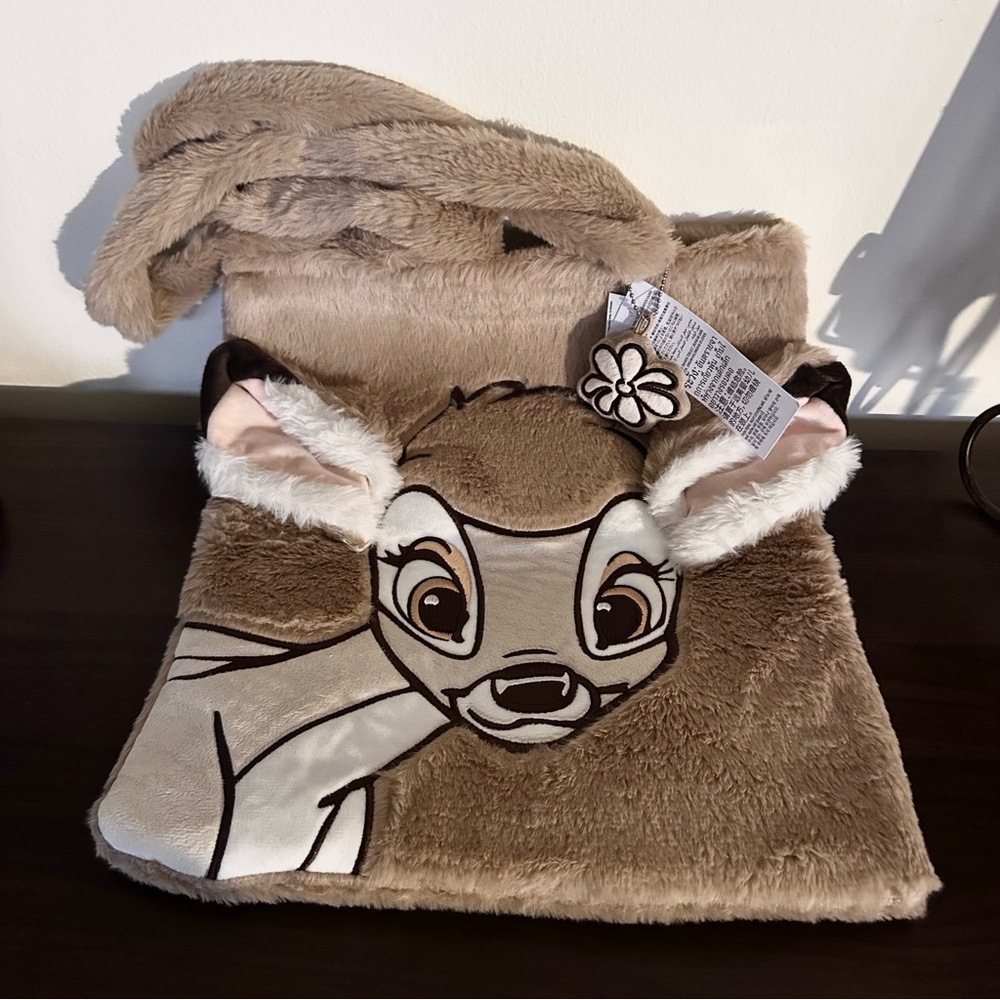 Disney Bambi Plush Shoulder Bag Large: NWT
